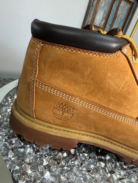 Timberland leather waterproof Wheat Nubuck Ankle Work Boots - Tan GUC 9 main image 15